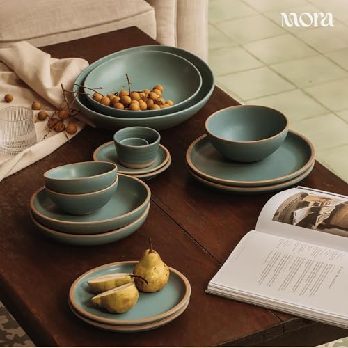 Mora Micro Ramekins Set of 4, 6oz Ceramic Pottery Baking Dishes - Microwave, Oven and Dishwasher Safe - Iris - color: Iris, size: Micro