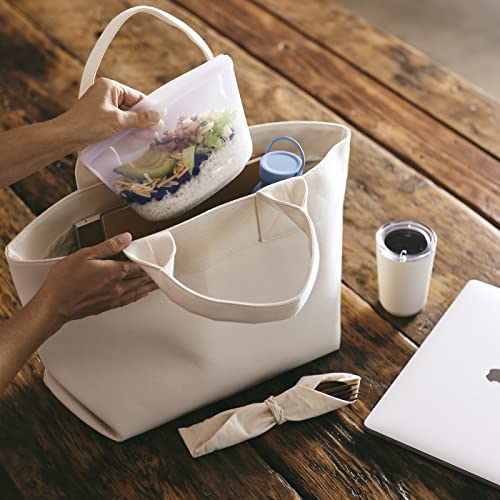 Stasher Premium Reusable Silicone Leak-Free Food Storage Bowl, Clear, 4-Cup - color: Clear, size: 4-Cup