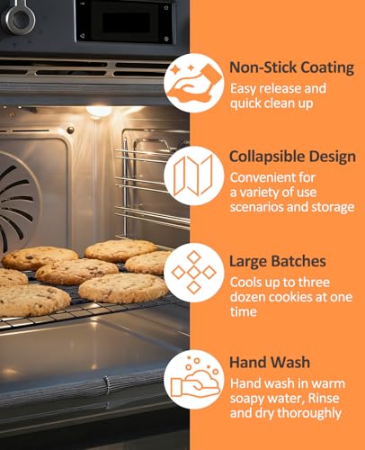 5 Tier Collapsible Cooling Rack, 2/3/4/5-Tier Upgraded,Adjustable ＆ Stackable Baking Rack, 5 Modes Cooling Racks for Cooking and Baking, Roasting ＆ Grilling Gifts for Picnic Party - color: Black