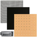 WMKGG 12 inch Square Air Fryer Liners Set, 3 Pack Toaster Oven Mat - size: 12"x12"-3 pcs Reusable Mat