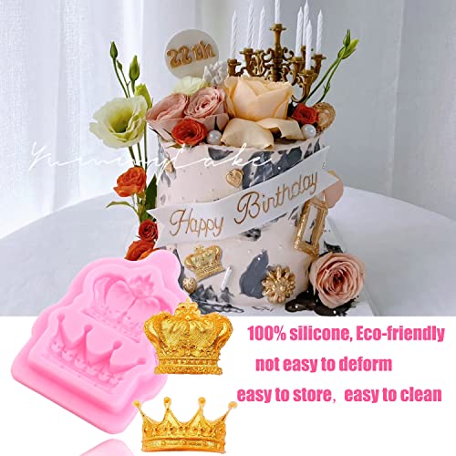 ZiXiang Picture Frame Silicone Molds Crown Bow Candy Fondant Mold Set Of 4 - color: Style D