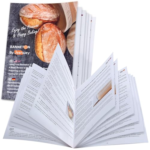 Boxed Sourdough Starter Feeding Jar Kit with Oval Proofing Basket and Bread Making Tools Bread Making Accessories - size: Oval