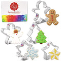 Ann Clark Christmas and Holiday Cookie Cutters Set of 5, Made in USA - style: Christmas 5-Pc Set
