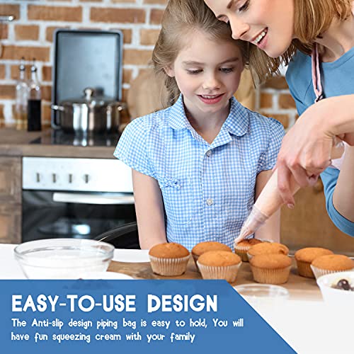 100pcs Thick Disposable Icing Piping Bags, Professional Pastry Bags 12inch, Heavy Duty Anti Burst Cake Tipless Piping Bags for Chocolate Royal Cupcake Cream Frosting Cookie Decorating Baking Supplies - size: 12 Inch