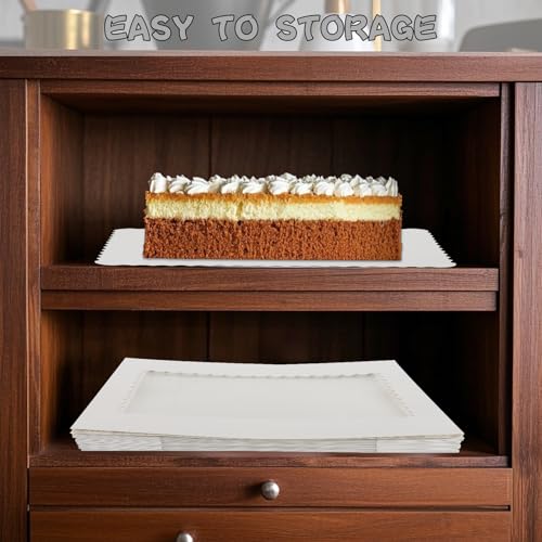10 Sets 19x14x4 Inch Rectangle Cake Boxes with Boards