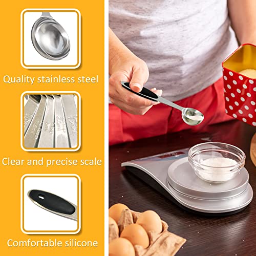 2PCS 1Tsp(5ml, 1/6oz) Measuring Spoon, Stainless Steel Measure Scoop - size: 1tsp