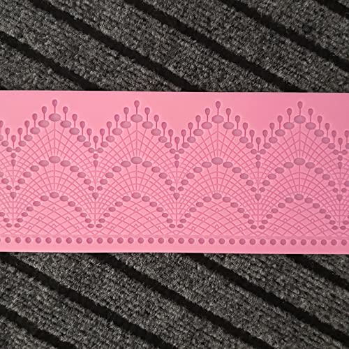 Sugar Tassel Jewel Pearl Dangle fondant scallop impression lace mat