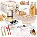 Sourdough Starter Kit with Warmer, Banneton Bread Proofing Basket and Jar