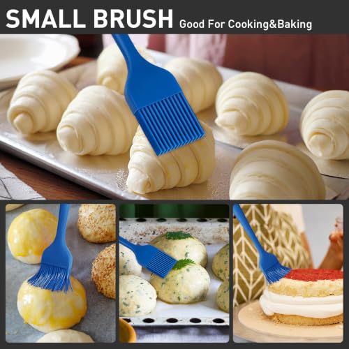 Begonia Silicone Pastry Brush (Blue) - color: Prussian Blue
