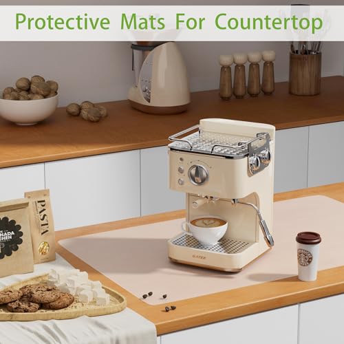 Large Silicone Mats for Kitchen Counter: 15.75"x23.6" Clear Heat Resistant - color: Clear(1mm 2Pcs), size: 23.6"L x 15.75"W