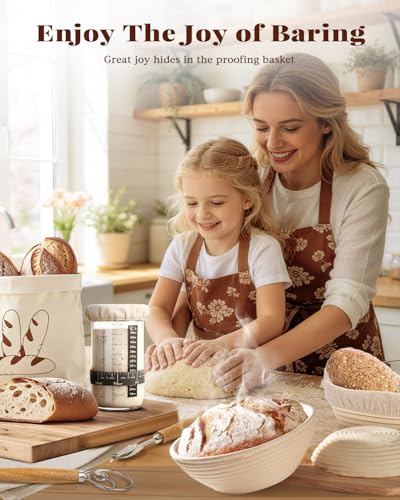 TAOMAND Complete Sourdough Starter Kit for Beginners | with Bag & Manual