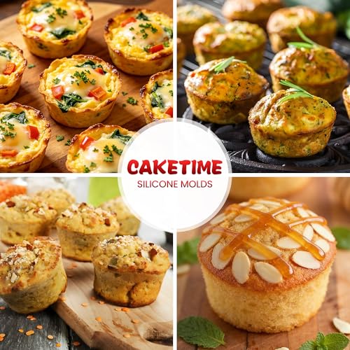 Silicone Muffin Pans for Air Fryer, Oven Baking Nonstick - size: 7-Cup