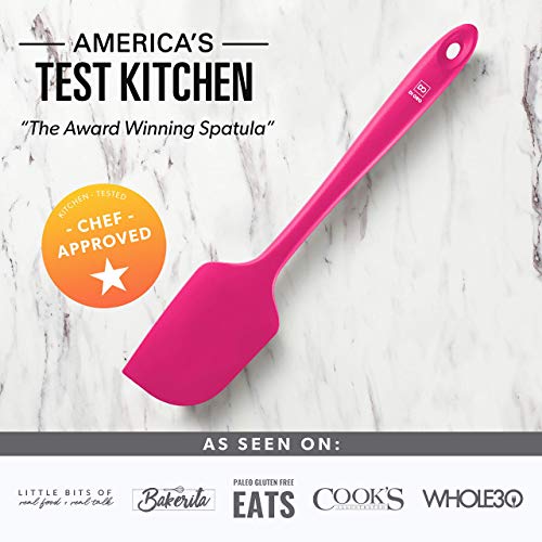 DI ORO Silicone Spatula Set - 600F Heat Resistant, 3-Pc Magenta - color: Magenta