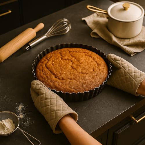 Set of 3 Deep Dish Pie Pan with Removable Bottom - Fluted Carbon Steel Tart Pan for Quiche Lorraine & Pies - Crispy Crust Baking Dish for Home Bakers - 7.87, 9.44 and 11 inches - size: Set 3