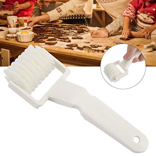 2PCS Lattice Roller Cutter, Reusable ABS Pie Pizza Cookie Dough Roller, Pastry Lattice Blade Tool for Embossing Dough Baking Roller for Bread Pastry Dessert (Fishnet Pattern)