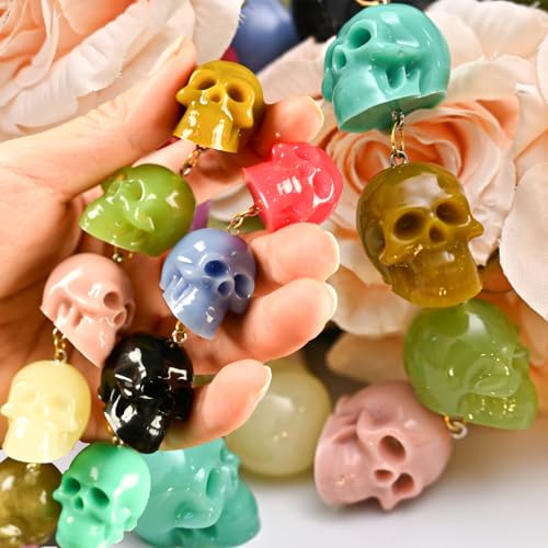 Halloween Skull Resin Molds, Set of 10 Skull Crafting Molds - color: 10PCS Mini 3d Skull