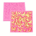 2 Pcs Assorted Hollow Butterfly Shape Molds, Fondant Cake Texture Mat, Food Grade Cake Molds,Gum Paste, Fondant, Candy, Icing, Biscuit Decor, Chocolate Bake Ware Baking Tools
