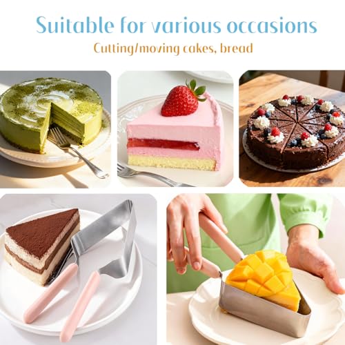 Stainless Steel Cake Cutter for Wedding, Party, Baking (2pcs)
