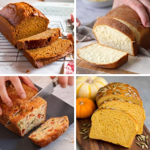 Sakolla 2 Pack Silicone Bread Loaf Molds, Nonstick Easy Release Rectangle Silicone Loaf Pan for Baking Cake, Meatloaf, Banana Bread, Brownies, and Quiche (Confetti) - size: Silicone Loaf Pans/2 Pcs