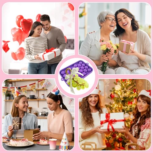 Grape Shaped Silicone Soap Mold DIY Making Kit - color: Purple