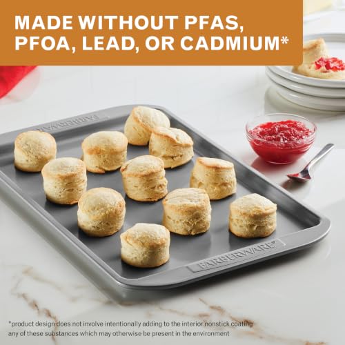 Farberware Nonstick Bakeware, Nonstick Cookie Sheet / Baking Sheet - 10 Inch x 15 Inch, Gray - size: 10" x 15" (1 piece)