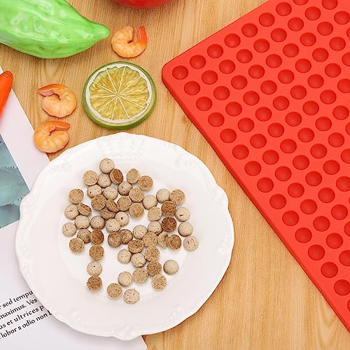 2 Pcs Mini Round Silicone Molds, 468 Cavity Semi Sphere Molds for Homemade Chocolate Chips, Candy, Baking, Wax Melts Beads, Ice Balls, Dog Training Treats - size: 2 of 468 Cavity-Mini Size