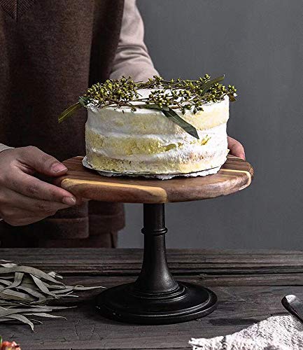 NUPTIO Wooden Cake Stand Set, Round Dessert Display Holder, 3 Pcs - size: Diam 7.87"/9.84"/11.81" (3-Piece Set)