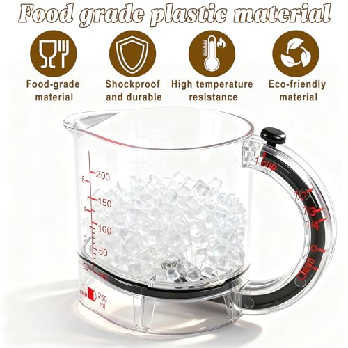 4-in-1 Adjustable Measuring Cup for Liquid & Dry