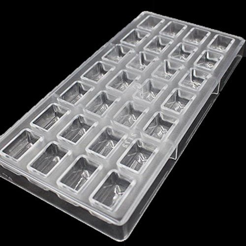 polycarbonate chocolate mold polycarbonate chocolate bar mould rectangle envelope diy candy pastry bakeware tools (19329) - color: 10