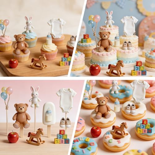 Bear Bunny Silicone Mold for Fondant Cupcake Toppers Dessert Candy - color: Bear Silicone Molds