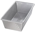 USA Pan Bakeware Aluminized Steel Loaf Pan, 5"D x 10"W x 3"H, 1.5 Pound - size: 1.5 Pound (10 x 5 x 3 Inch), style: Loaf Pan