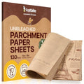 Katbite 130Pcs 10 Inch Sandwich Wrapping Paper, Heavy duty Deli Paper, Greaseproof & Non-stick Parchment Paper, Pre-cut Unbleached Parchment Paper is Perfect for Wrap Bread, Burger and Sandwich - size: 10x10 Inch 130 Pcs