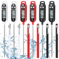 Copkim 6 Pcs Food Thermometer Instant Read Probe BBQ,Black, White, Red - color: Black, White, Red