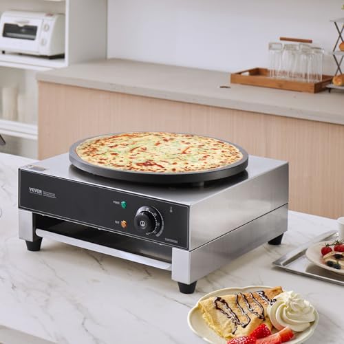VEVOR Commercial Waffle Maker 1 Pc, Electric Stainless Steel - size: 1 Pc