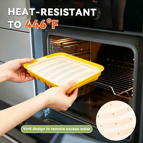 Silicone Baking Molds, Sausage-Shaped - color: Yellow
