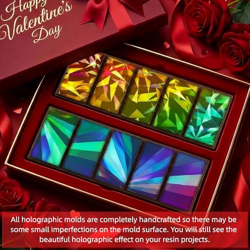 Christmas Candy Molds Holographic Chocolate Mold Silicone, Diamond - color: Windmill and Diamond, style: Rectangle