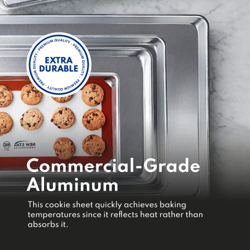 New Star Foodservice Commercial-Grade 18-Gauge Aluminum Sheet Pan/Bun Pan, Half Size, 13 x 18 x 1 Inch - size: (Half Size) (Pack of 1)