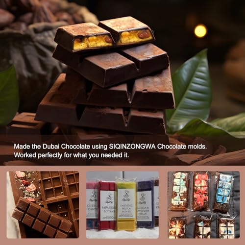 2 Pack Chocolate Bar Mold for Dubai Chocolate