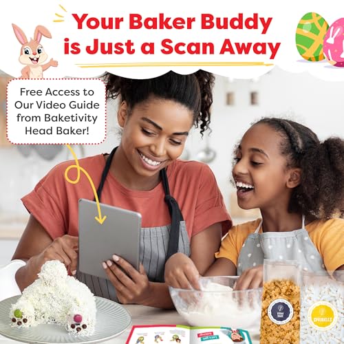 Baketivity Bunny Bum Cake Kids Baking Kit with Pre-Measured Ingredients - color: Bunny Bum Cake