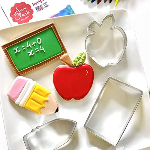 Ann Clark Back to School Cookie Cutters Set of 3, Made in USA - style: Back to School Set, 3-pc.