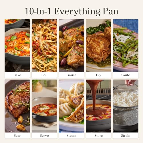 Our Place Large Always Pan, 12.5" Ceramic Nonstick Pan - color: Char, size: 12.5"