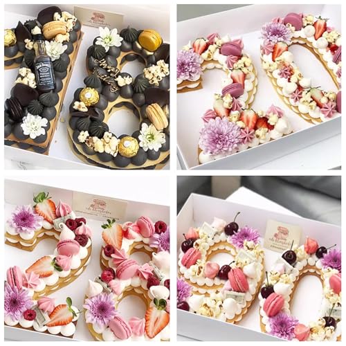 ZADE 11 Inch 304 Stainless Steel Large Size Number Cake Mousse Mold Number 3 Tiramisu Cheesecake Mold Cookie Cutter Bakeware 3D Cake Baking Pan for Birthday and Baking, Party - size: #3,11inch