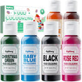 50ml Plant Based Natural Food Coloring - 1.69 Fl.Oz Bottles (6 Colors - 30ml) - color: 6 Colors - 30ml