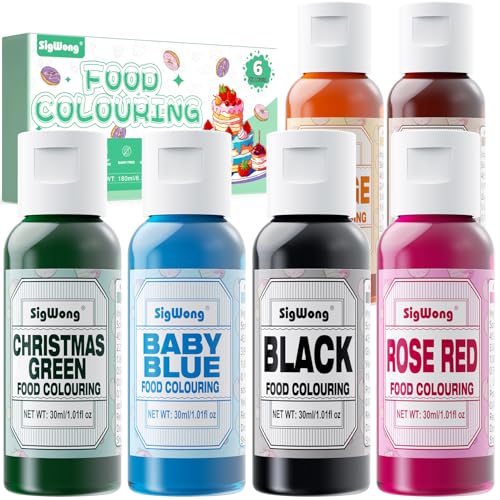50ml Plant Based Natural Food Coloring - 1.69 Fl.Oz Bottles (6 Colors - 30ml) - color: 6 Colors - 30ml