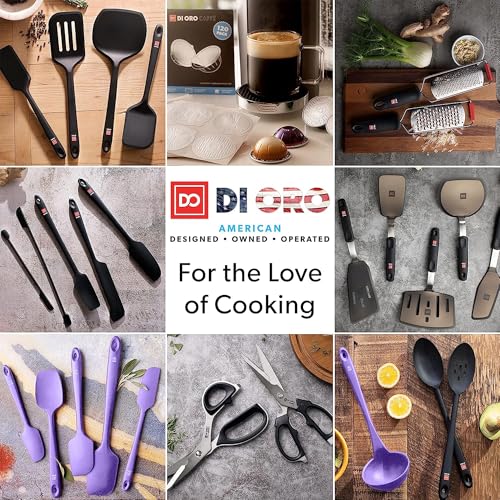 DI ORO Silicone Spatula Set - 600F Heat Resistant, 4-Pc Lavender - color: Lavender