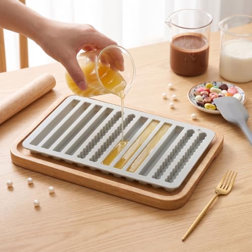 12 Cavity Long Strip Silicone Candy Molds