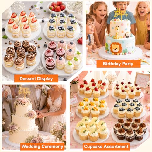 12PCS Cake Boards 12 inch Round, 1/2" Thick White Cake Drums - color: 1/2in-12pcs-12in