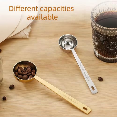 Coffee Spoon Stainless Steel Long-Handled Spoon, 1 and 2 Tbsp Spoon Gold - color: Gold Long