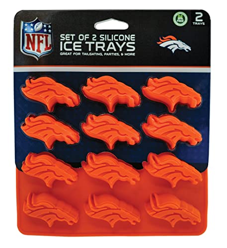 MasterPieces Fan Pans NFL Denver Broncos Ice Cube Tray - Premium Quality, Educational, and Fun Activity for Kids and Families - Great Gift Idea for Holidays, Birthdays, and Everyday Playtime - style: Denver Broncos