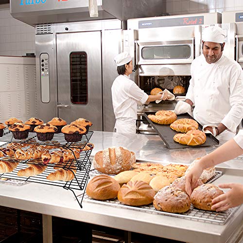 3 Tier Cooling Rack, Stackable Baking Rack Shelf, Kitchen Cookie Rack Baking Supplies for Bread Cake Biscuits and More